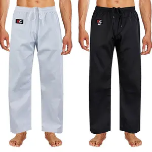 G4 VISION Karate Trousers Martial Arts Karate Pants Student Cotton GI Aikido Kids Pant Kung Fu Adults