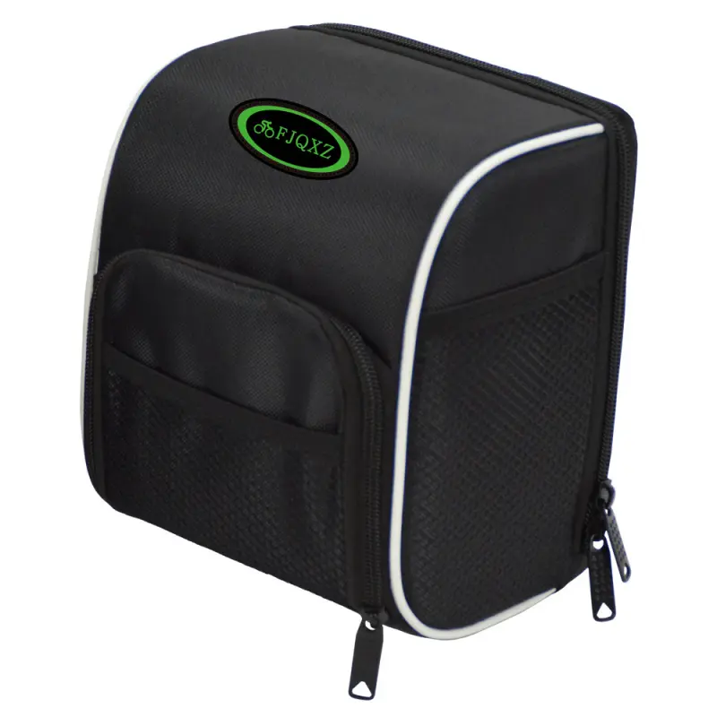 Universal Handlebar Bag, Durable Polyester Front Mount Storage with Adjustable Straps for Mountain Bike Cycling, Spacious 1.5L/3L Zipper Pouch, Reflective