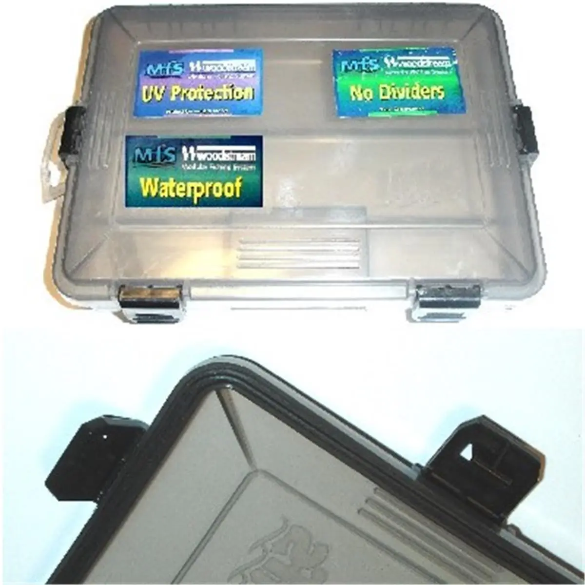 Reliance  Woodstream MFS Standard Smoke No Rib Tackle Box, Half Size