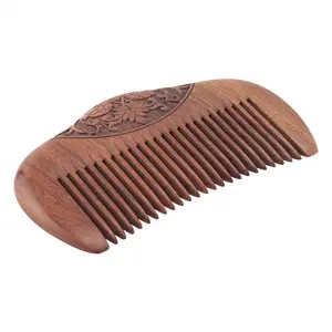Pocket Comb Sandalwood Green Natural Super Narrow Dent Wood Combs Static Lice Beard Comb Hairstyle Sandalwood Comb