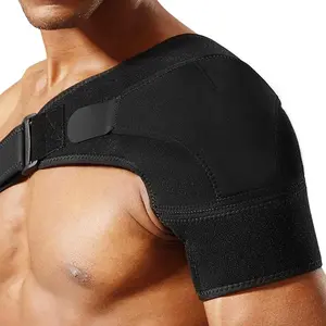 Shoulder Support Brace with Pressure Pad for Men Women, Rotator Cuff Support Brace and Arm Sling for Pain Relief, Shoulder Compression Sleeve for Preventing Strains and Dislocation, AC Joint, Bursitis, Pain, Adjustable Fits Left and Right Arm