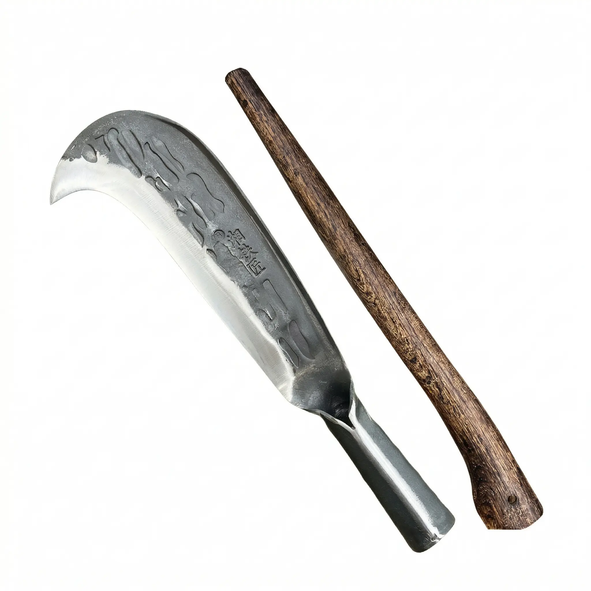 Hand-Forged Pruning Machete, Garden Pruning Tool for Fast Overgrown Vegetation Removal, Heavy-Duty Hardware for Garden Maintenance