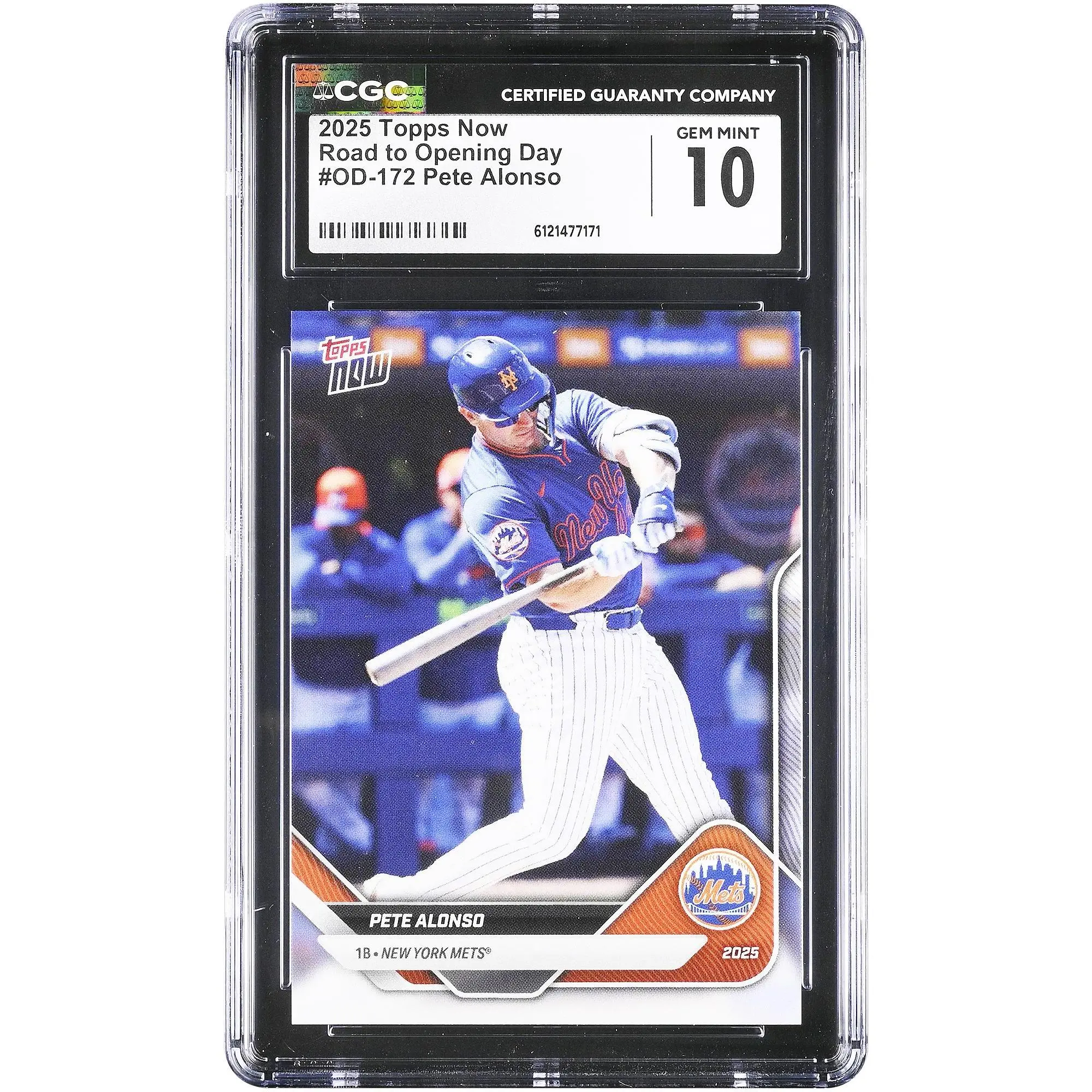 Pete Alonso New York Mets 2025 Topps Now Road to Opening Day #OD-172 CGC Authenticated 10 Card