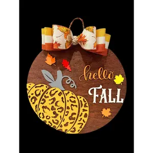 Halloween Door Decor | Hello Fall | Welcome Fall | Halloween Door Hanger | Halloween Wreath