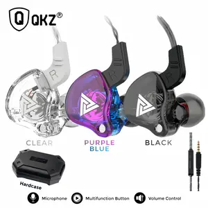 QKZ-AK3/AK6 Portable Wired In-Ear Earphone, Wired Headphones With Mic, HiFi Subwoofer Noise Cancelling Wired Earphones for Game Sports, 3D Stereo Sound Headphones For Gym & Sports & Game, Headphones 8D Audio, Electronic Audio Earbud