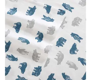 Eddie Bauer Bear Mountain Blue Cotton TwinXL Sheet Set