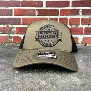 Eye-catching Custom Patch Overtime Hours Hat - Unfair Pay Fashion Accessory
