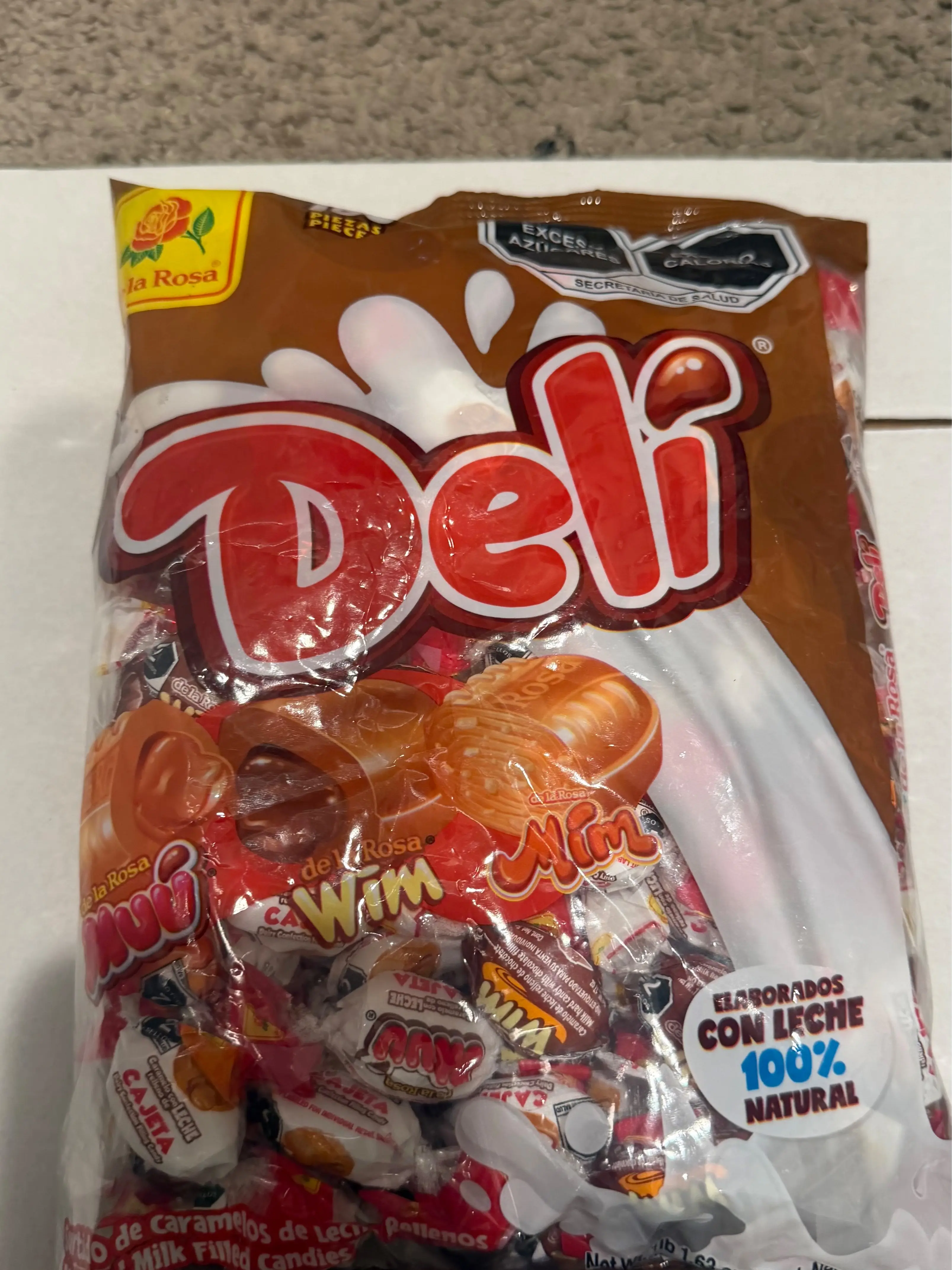 deli caramelos de leche