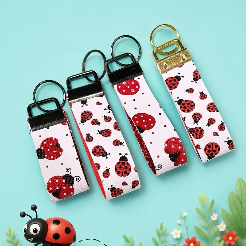 Lady Bug Keychain, Cute Animal-Themed Accessory for Keys, Bags, and Backpacks