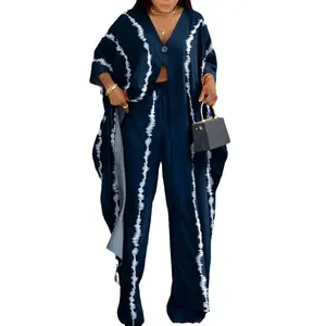 Summer floral printed pantsuit casual women's suit