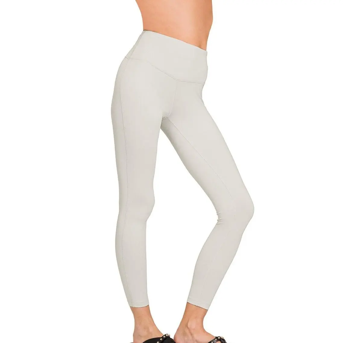 Buttery Soft Leggings in Light Grey