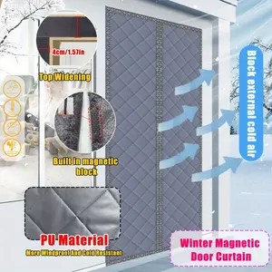 Magnetic Door Curtain Auto Close No Drilling Required, Insect & Pet Screen for Kitchen Bedroom Balcony Garage Modern Design