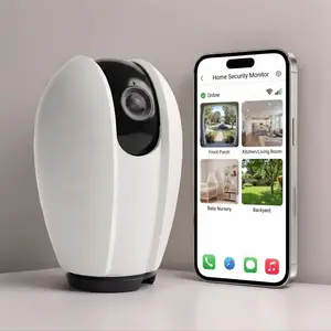 Home Security CCTV Camera - Ultra HD WiFi Monitor, 2-Way Audio Intercom, Human Motion Tracking, Remote Mobile Access, SD Card Support with Free Playback, CCTV Footage Capture Device, Cctv Footage Camera