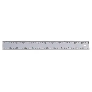 Hard Aluminum Ruler, 18 x 1.25 in.