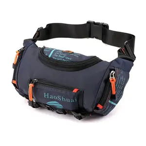 High Quality Waterproof Nylon Men's Belt Fanny Pack Shoulder Messenger Bag Large Capacity Travel Bum Sling Chest Waist Bags