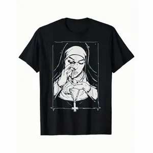 Casual T-shirt Unholy Dru*g Nun Costume Graphic T-Shirt for Men Women, Menswear Crewneck Tshirt, Gift for him/her