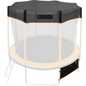 Recreational Trampoline Cover - Round Outdoor Trampoline - Heavy Duty Sun Shade Covers for Straight-Pole Round Trampolines - Only Includes Top Cover and Shoe Bag