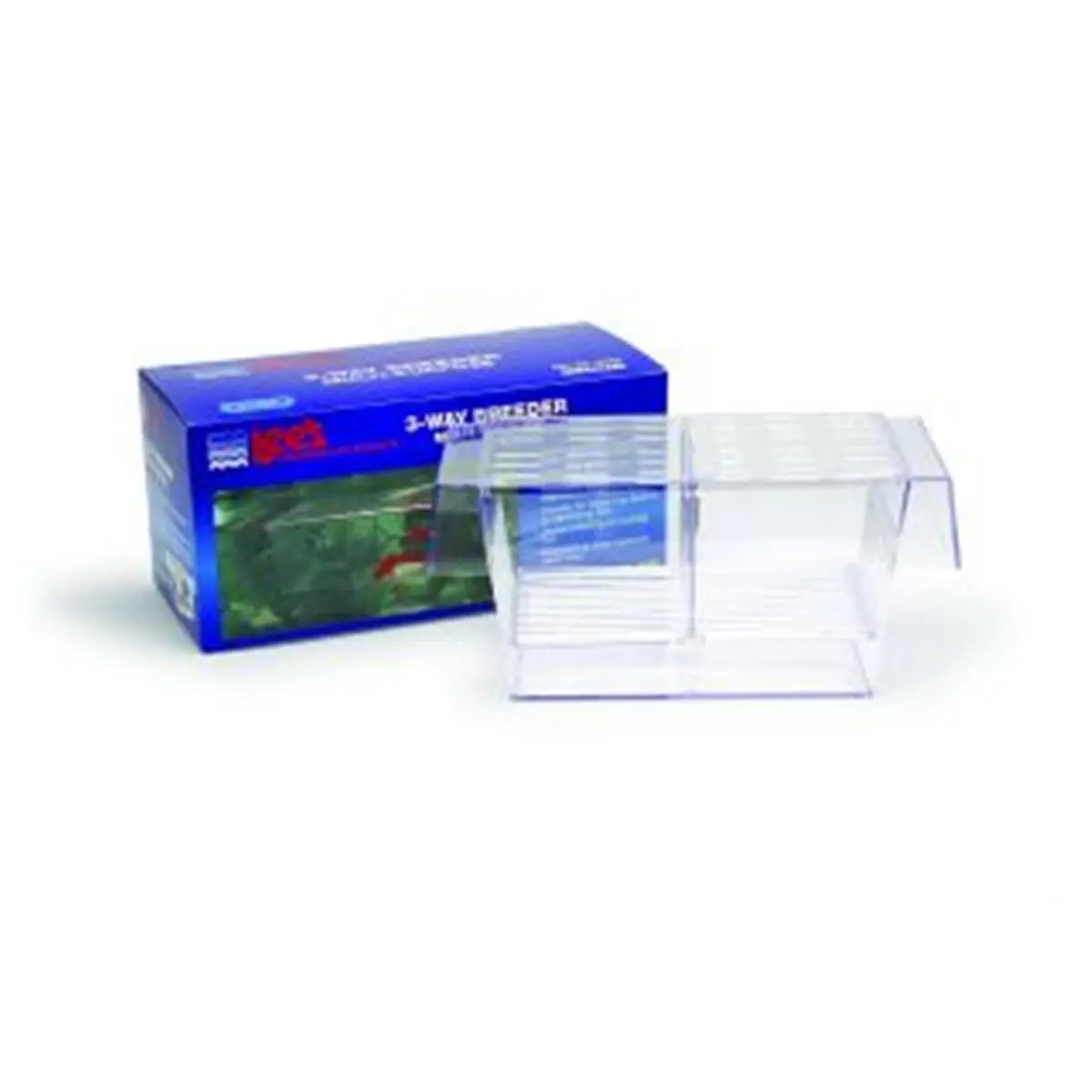 Lee's Aquarium & Pet Products Rectangle 3-Way Breeder Isolation Tank - Model 10255, 1x0.45x1.25in, High-Quality Non-Corrosive Plastic, for Fry & Egg-Laying Fish