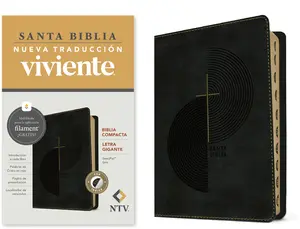 Biblia Compacta Ntv, Letra Gigante Con Filament (Sentipiel, Gris, Índice, Letra Roja) -- Tyndale - Bible