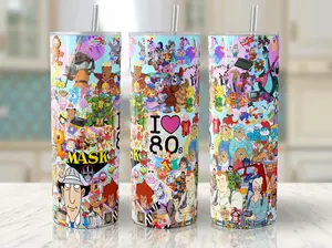 I love the 80's 30 oz Tumbler with lid and straws.