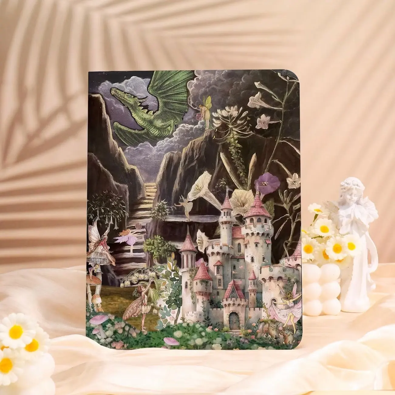 Dark Fairy Castle Dragon iPad Case with Pencil Holder,2025 Air 7-11/13,Custom iPad Mini Case,iPad Pro 2025 iPad A16 11",iPad 10th Case,Gift