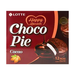 LOTTE Choco Pie | Cacao Flavor | [6/12 Packs]