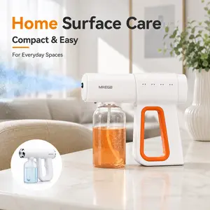 MREGB Professional Nano Spray Gun & Blue Light Nebulizer. Dedicated Pilates Sanitizer Machine & Cordless Fine Mist Atomizer. Portable Disinfectant Steam Sprayer for Pilates Studio, Barber, Salon, Home & Car.