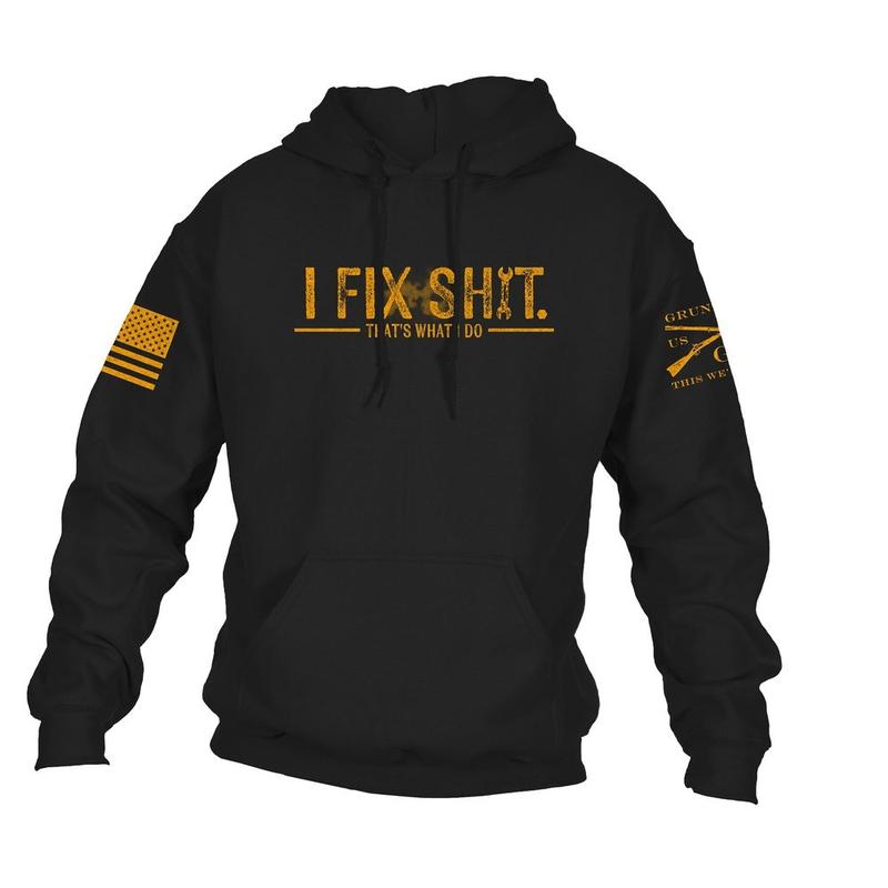 I Fix Sh*t Hoodie - Black