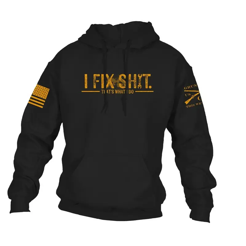 I Fix Sh*t Hoodie - Black