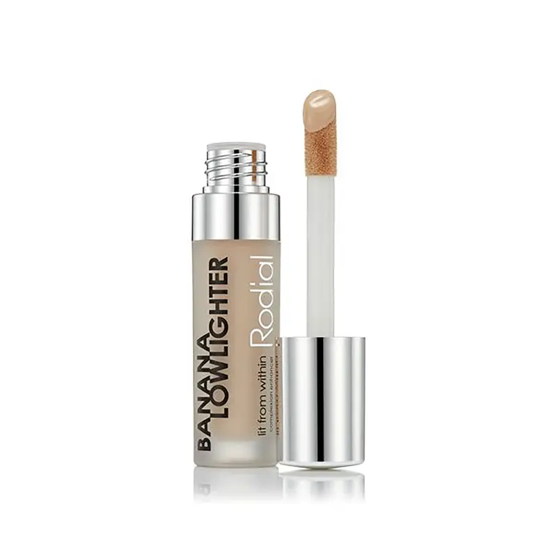 Rodial Banana Lowlighter Hydrating Liquid Concealer - Yellow Undertone, Silky Non-Shimmer Finish, Blendable, Brightening, Radiant, Moisture-Boosting, Correcting Uneven Skin Tone, Soothing, Infused with Hyaluronic Acid, Vitamin E, Caffeine, Sodium Citrate,