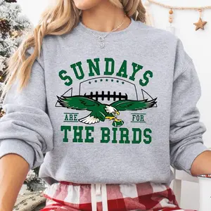 Bird Gang Sweatshirt & Hoodie | Distressed Philly Football Sweatshirt | Game Day Sweater | Philadelphia Fan Gear | Eagles Fan Apparel