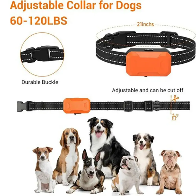 Dog Shock Collar 1 Dog (10-120Lbs) - 985 ft Waterproof Training Collar for Dogs Large Medium Small with Rechargeable Remote