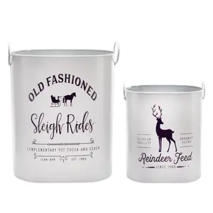 Christmas Greenery Buckets (Set of 2)