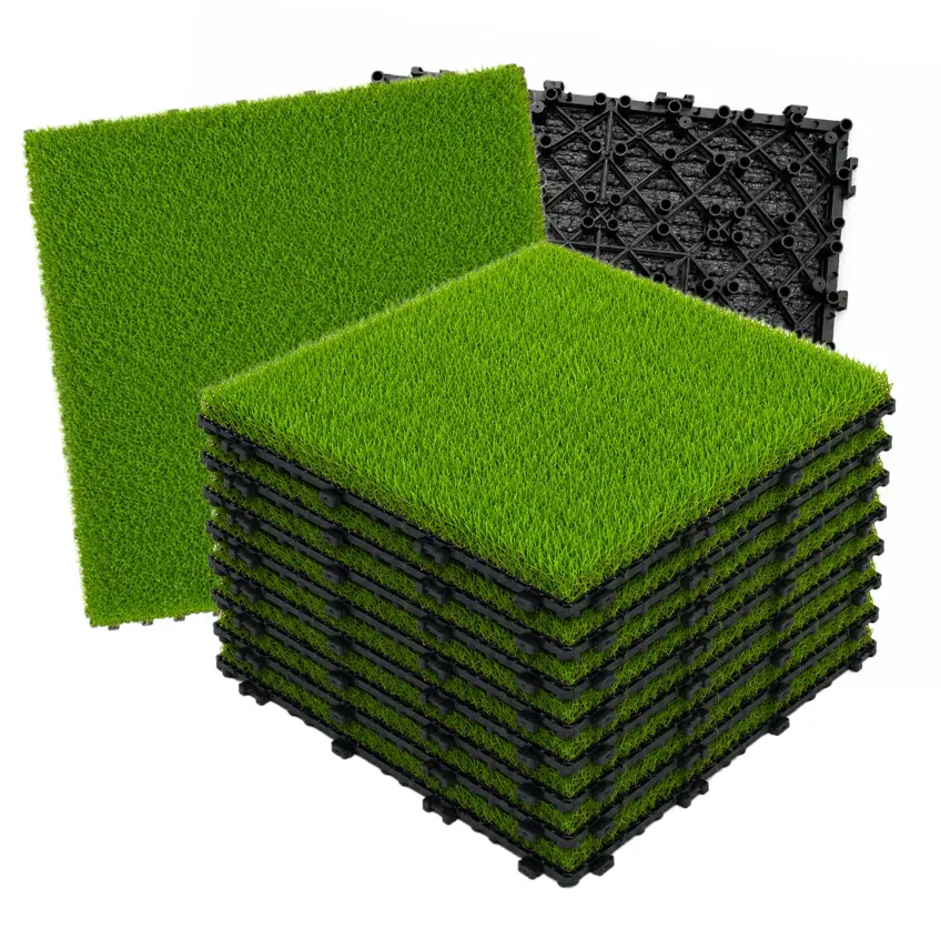 Artificial Grass Tiles Interlocking Turf