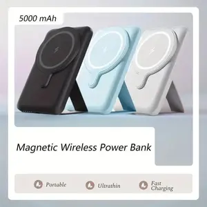 Wireless MagSafe Battery Pack 5000mAh Magnetic Power Bank for iPhone 13/14/15/16 Max Pro Portable Ultrathin Fast Charging