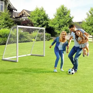 PVC Soccer Goal Set - 10x6.5ft/8x6ft  for Backyard Use, Available in 1Set/2Set/4Set Options, Youth Soccer Goals with Weatherproof PVC Frame, Includes Soccer Nets, Carry Bag, and Ground Stakes,for Kids and Adults, deal Gift for Christmas Thanksgiving