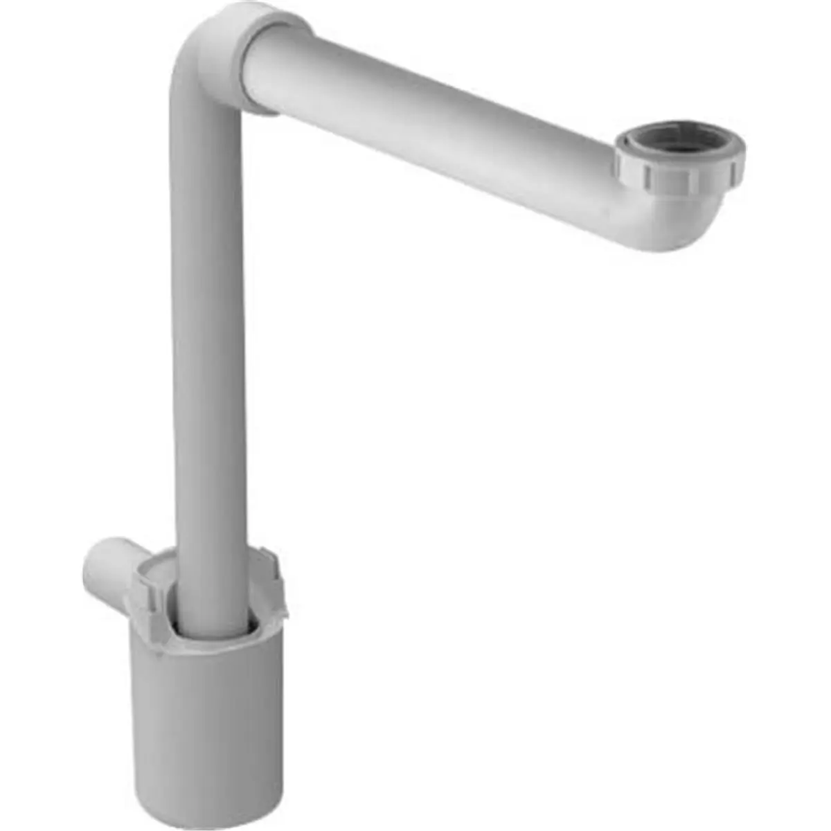 212 MAIN Duravit 0050760000 Space-Saving Drain Trap Siphon, White, Simple-Install Bathroom Fixture Plumbing Accessory