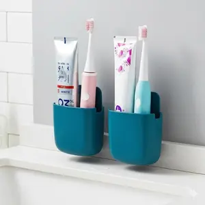 Multifunctional Wall Storage Organizer for Keys, Small Items, Toothbrush Holders, Removable No-Damage Installation, Easy Clean Waterproof Shelf for Bathroom Kitchen, Non-Slip Storage Solution