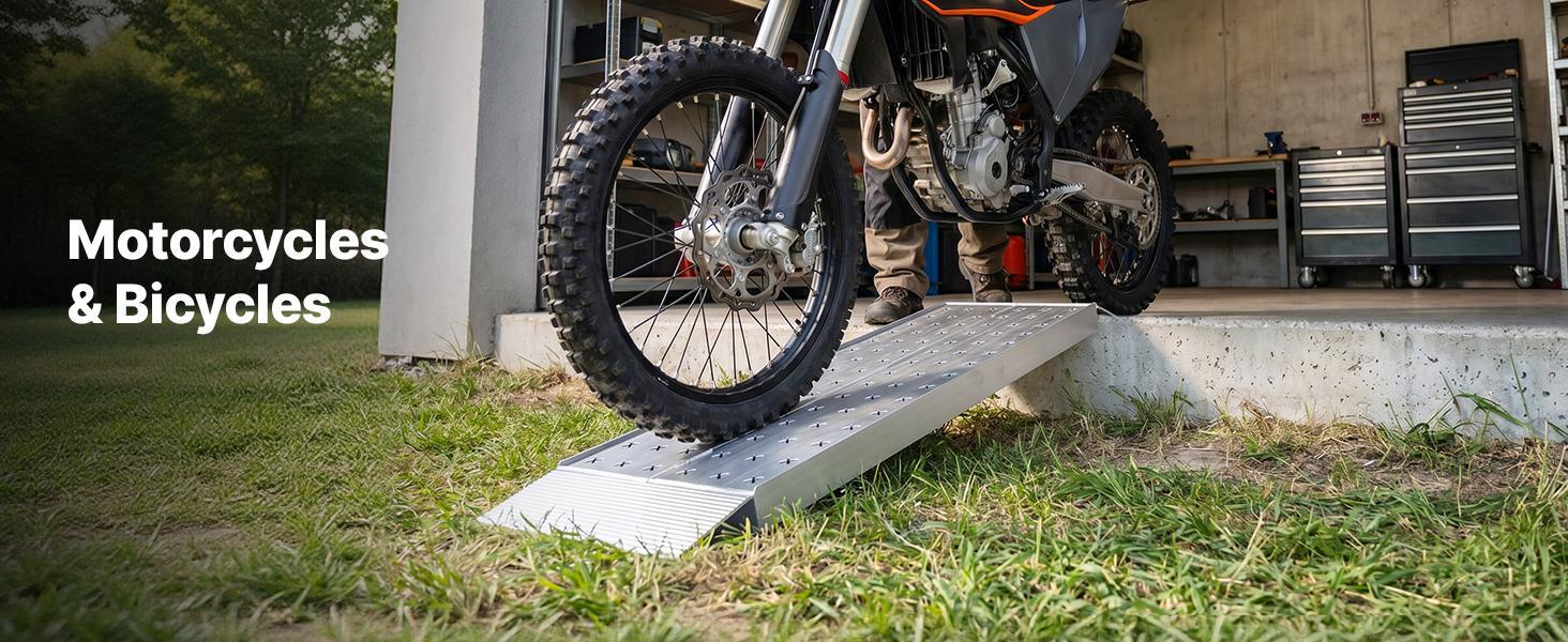 VEVOR Aluminum Trailer Ramps, 2PCS 39 x 12 in, Heavy-Duty ATV Ramp Set with Anti-Slip Plates, 3000LBS Combined Capacity Loading Ramps for Motorcycles, Lawn Mowers, Farm Tractors, Carts