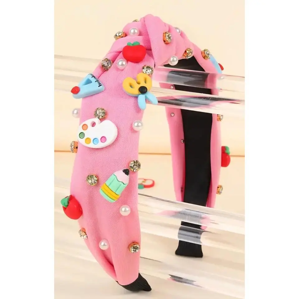 Kids Pink School Headband