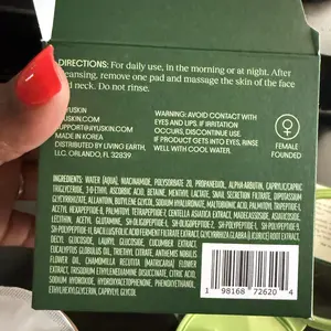 Product Review of Jiyu Korean Skincare Anti-Aging, Dark Spot & Wrinkle Minimizing Toner Pads with Snail Mucin, Centella Asiatica, Niacinamide, Peptide Complex - 100 ct. from R**l T**k