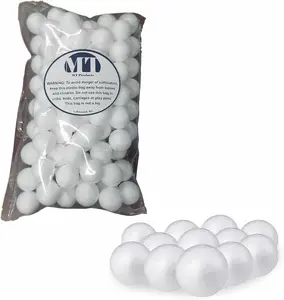 MT Products White Foam Balls Smooth and Durable Craft Foam Polystyrene Round Balls for Arts and Crafts