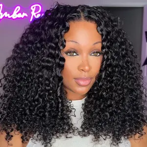 [New In] West Kiss 300% Density Kinky Curly Wig 13x4 Lace Frontal Human Hair Wig Pre Bleached Pre Plucked Friendly For Beginners