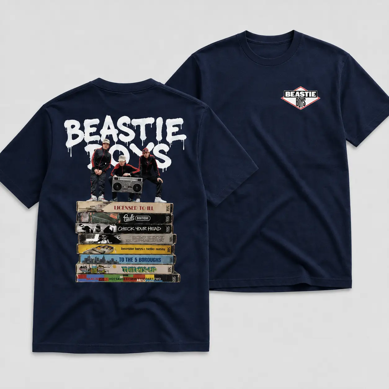 Beastie Boys Vintage Album T-Shirt – Classic Hip Hop Band Unisex Cotton Graphic Tee