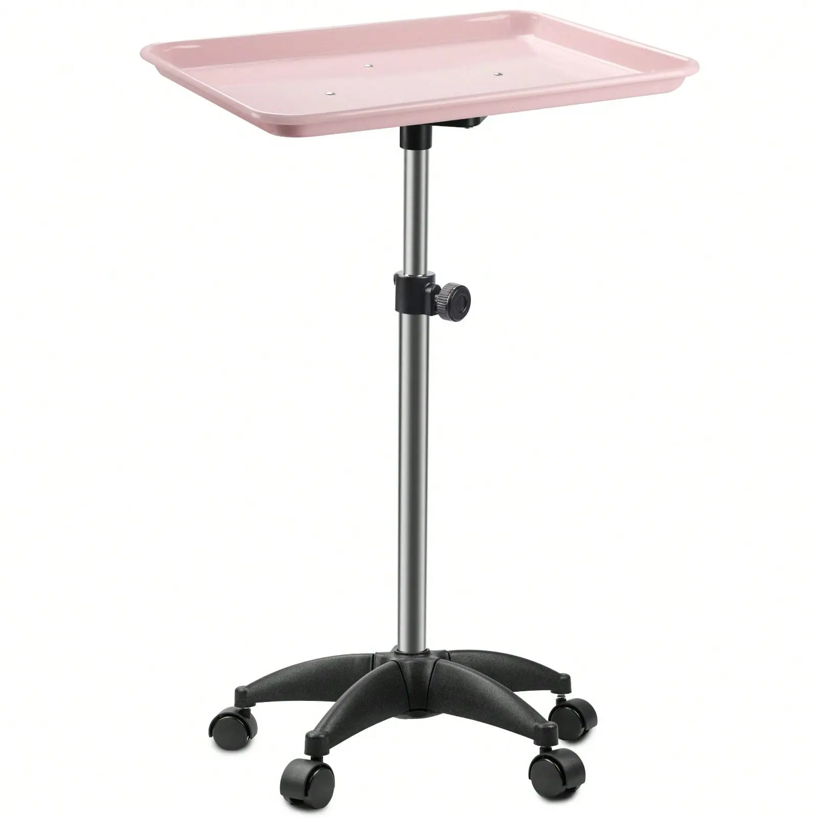 Salon Tray On Wheels Tattoo Tray Rolling Trolley Adjustable Height Storage Utility Cart For Clinic Spa Rolling Tray (Black),Boho Vibes