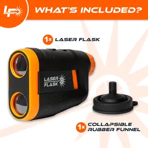 Laser Flask - Hidden Stealth Golf Range Finder  Flask, Perfect for Golfing and Gifting