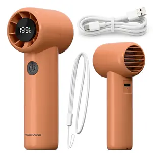 Yodevoe Mini portable handheld fan, rechargeable 3000mAh battery, 100 fan speeds, USB powered, suitable for travel, office, and personal use - Protective
