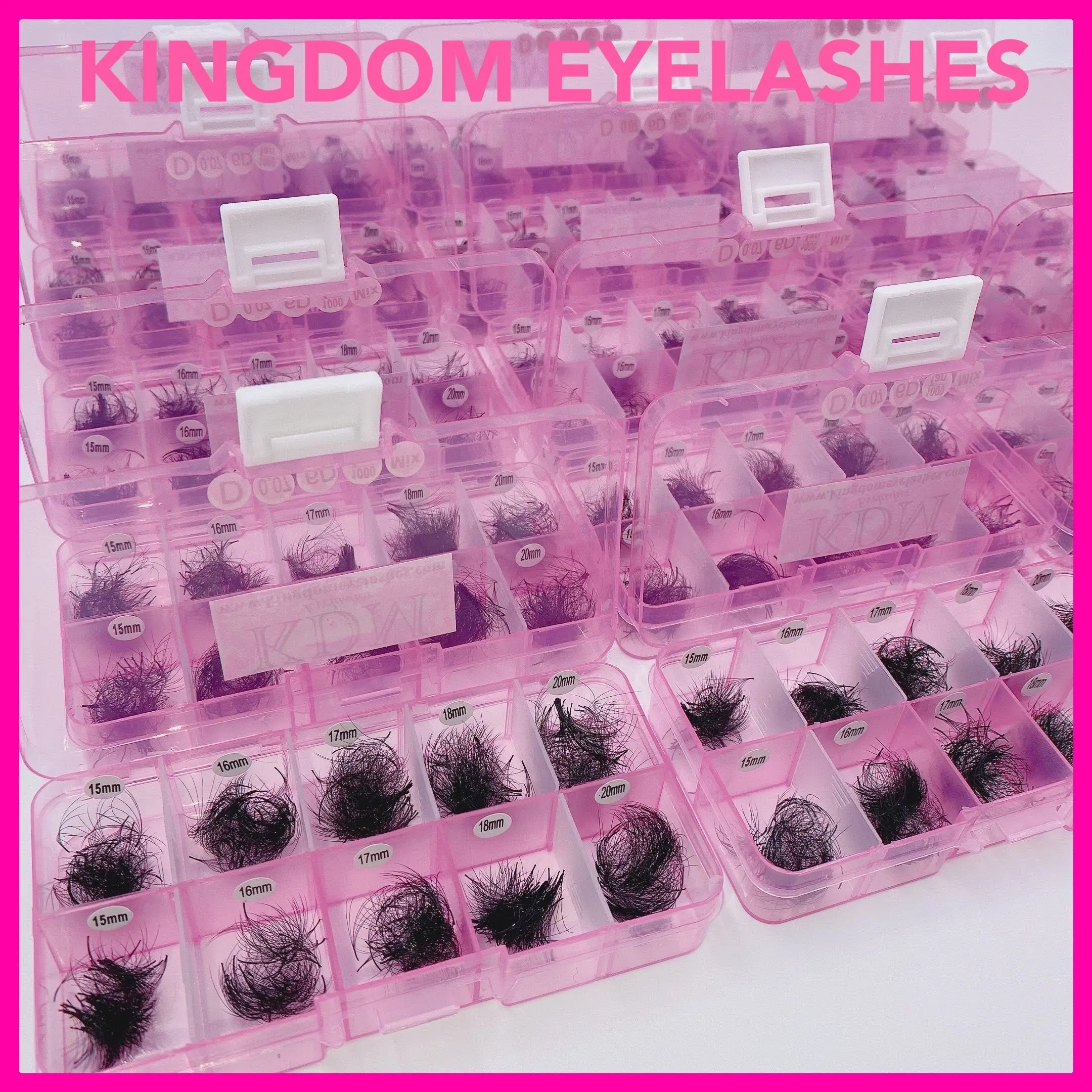 6D Handmade Lashes Mix Lengths - 8/9/10/11/12 - 1000 Fans