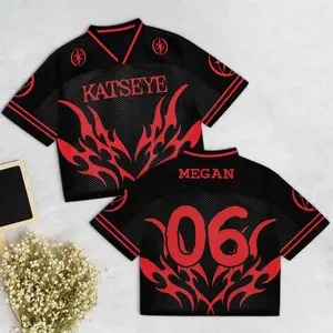 Fashion Katseye The beautiful Chaos Mixed mesh jersey mesh, Tour 2026, gift for her