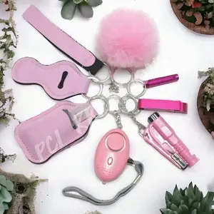 Fashion Safety Keychain Set for Women and Girls - 8pc Set